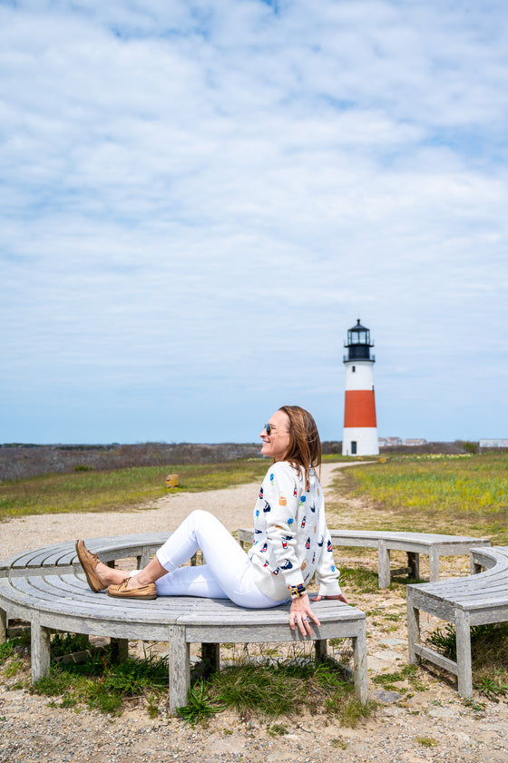 Nantucket Print Sweater